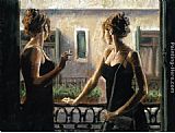 Fabian Perez Balcony At Buenos Aires IV painting